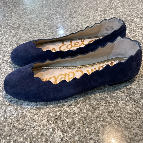 Sam Edelman scalloped ballet flats like new - Picture 2 of 4